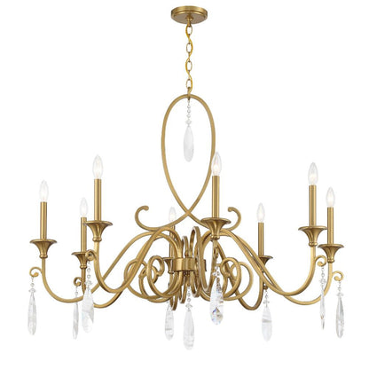 Savoy House Fairchild 8-Light Chandelier in Warm Brass 1-2702-8-322