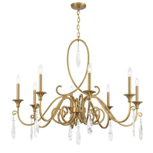 Savoy House Fairchild 8-Light Chandelier in Warm Brass 1-2702-8-322