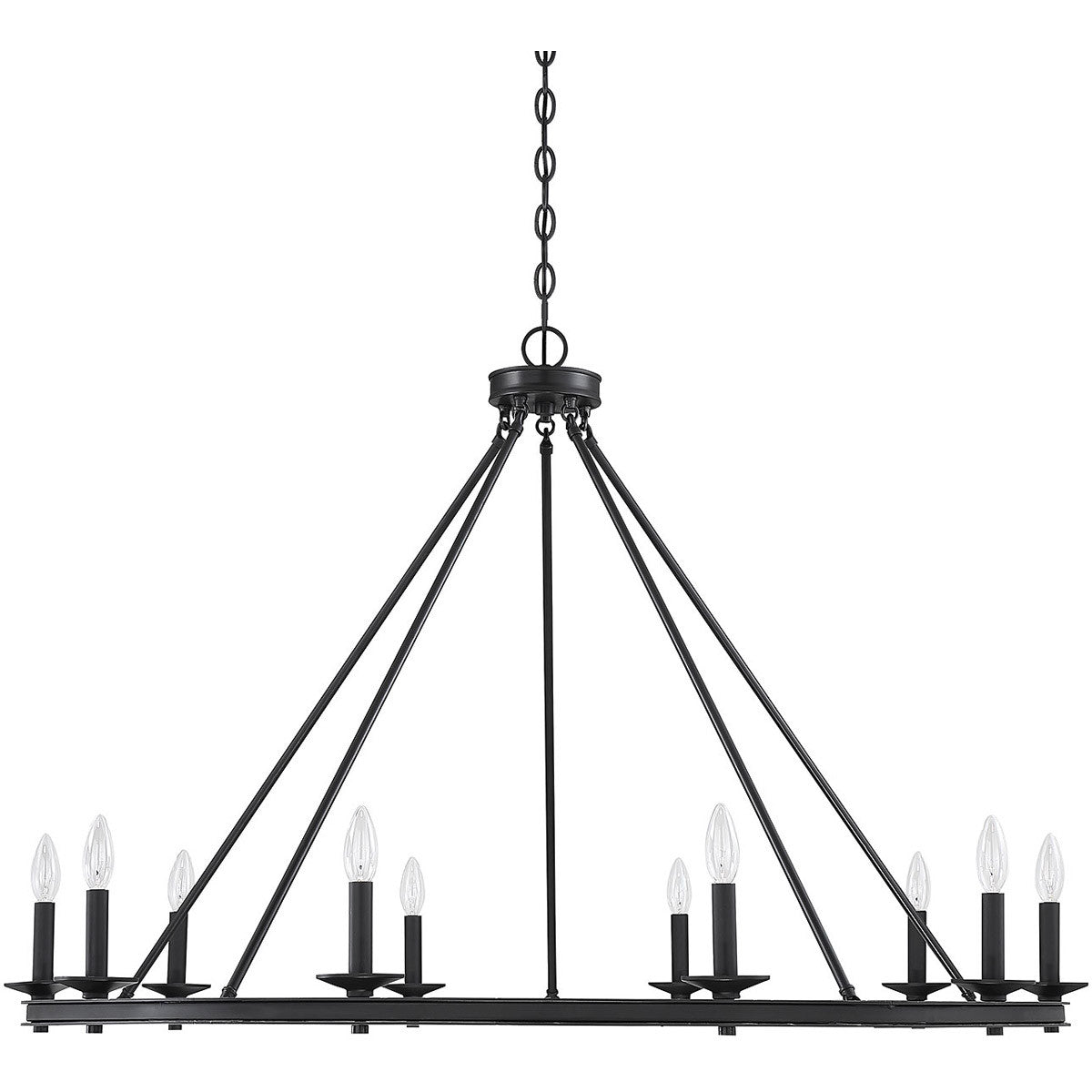 Savoy House Middleton 10-Light Chandelier in Matte Black 1-310-10-89