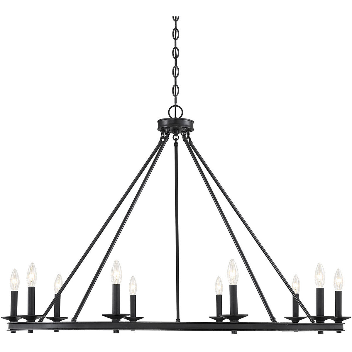 Savoy House Middleton 10 Light Chandelier in Matte Black 1-310-10-89