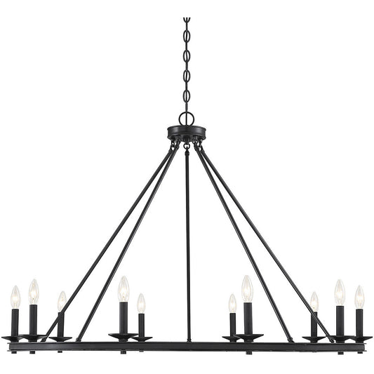 Savoy House Middleton 10 Light Chandelier in Matte Black 1-310-10-89