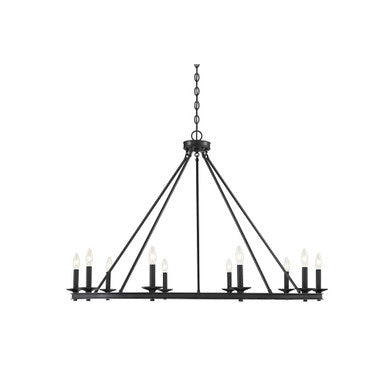 Savoy House Middleton 10-Light Chandelier in Matte Black 1-310-10-89