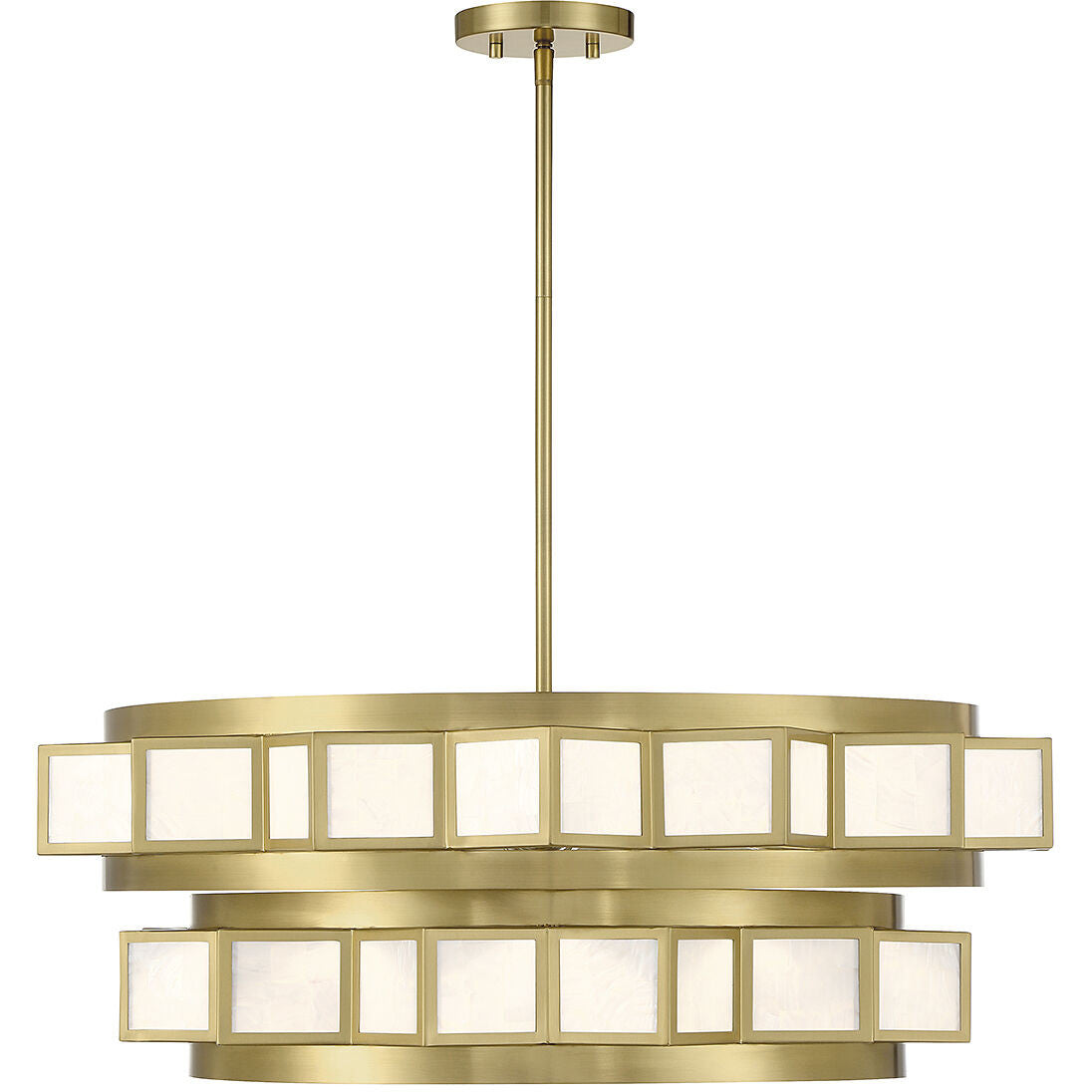 Savoy House Gideon 6-Light Chandelier in Warm Brass 1-3166-6-322