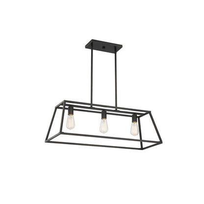 Savoy House Denton 3-Light Linear Chandelier in Classic Bronze 1-326-3-44