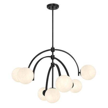 Savoy House Marias 7-Light Chandelier in Matte Black 1-3319-7-89