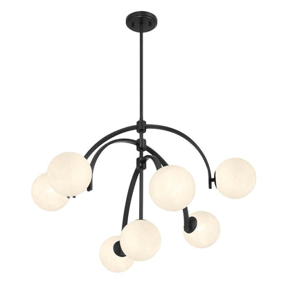 Savoy House Marias 7-Light Chandelier in Matte Black 1-3319-7-89