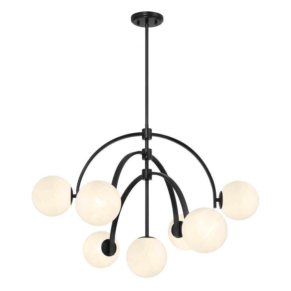 Savoy House Marias 7-Light Chandelier in Matte Black 1-3319-7-89