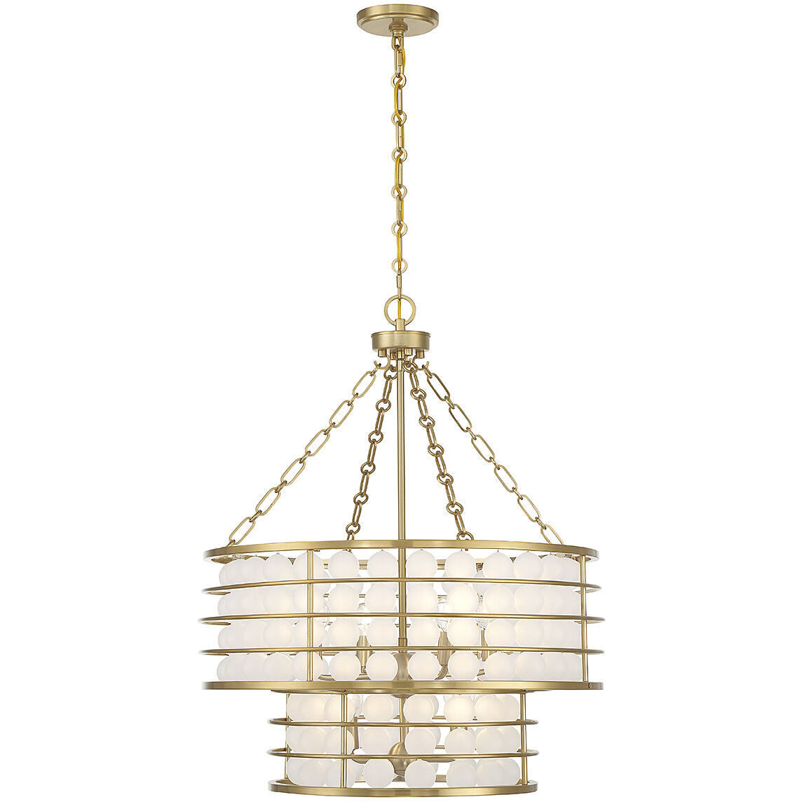 Savoy House Byron 6-Light Chandelier in Warm Brass 1-3364-6-322