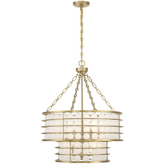 Savoy House Byron 6-Light Chandelier in Warm Brass 1-3364-6-322