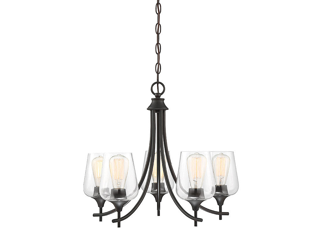 Savoy House Octave 5 Light Chandelier in English Bronze 1-4032-5-13