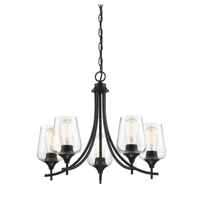 Savoy House Octave 5-Light Chandelier in Black 1-4032-5-BK