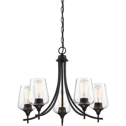 Savoy House Octave 5-Light Chandelier in Black 1-4032-5-BK