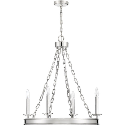 Savoy House Seville 4-Light Chandelier in 
Polished Nickel 1-4403-4-109