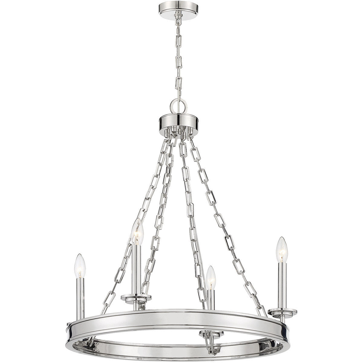 Savoy House Seville 4-Light Chandelier in 
Polished Nickel 1-4403-4-109