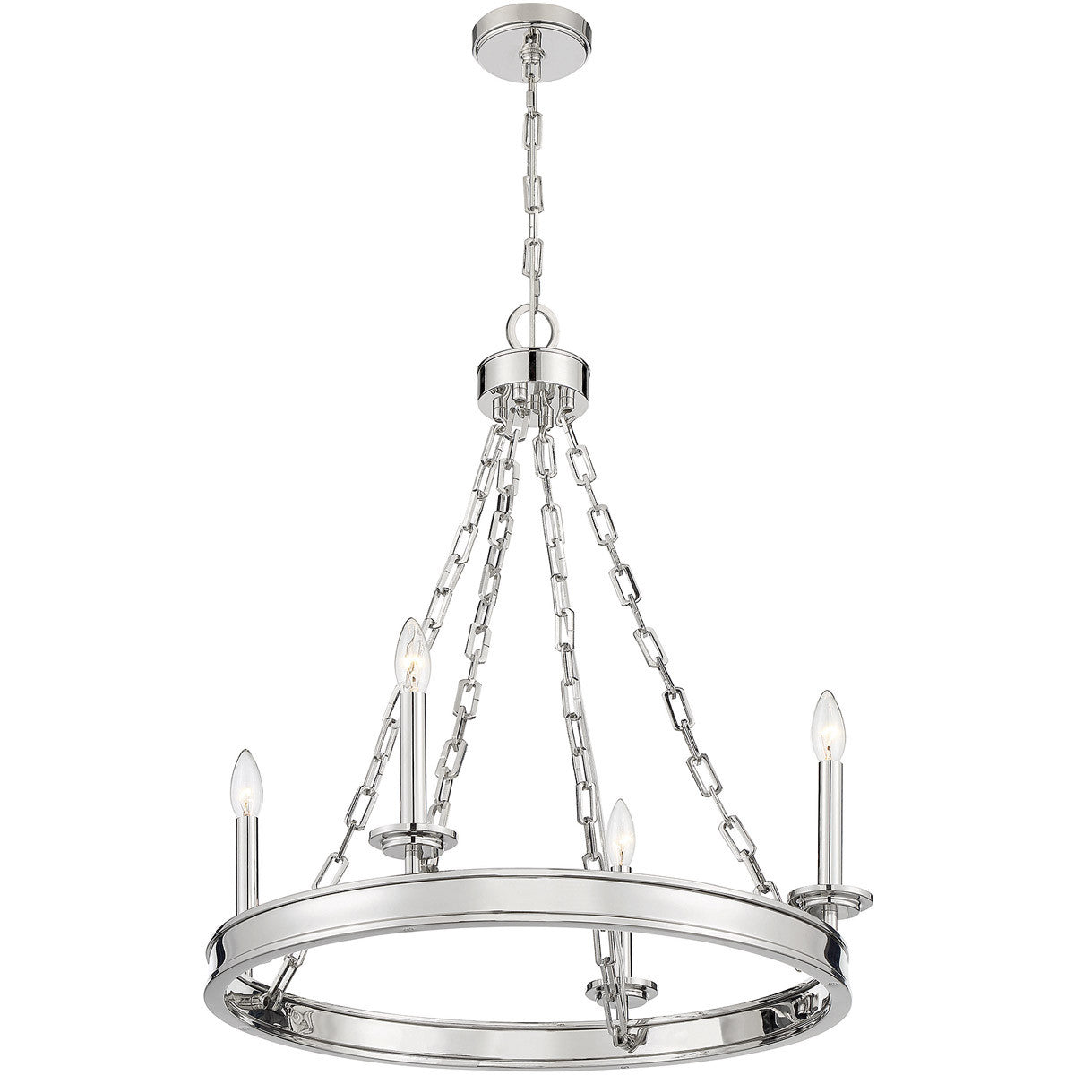 Savoy House Seville 4-Light Chandelier in 
Polished Nickel 1-4403-4-109