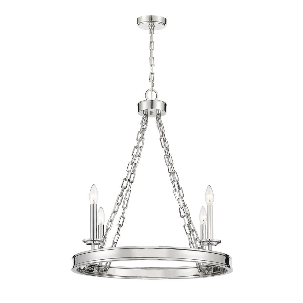 Savoy House Seville 4-Light Chandelier in 
Polished Nickel 1-4403-4-109