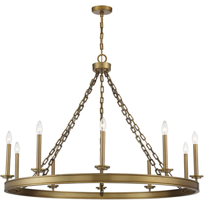 Savoy House Seville 10-Light Chandelier in 
Warm Brass 1-4405-10-322