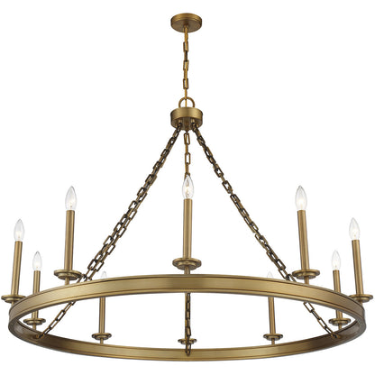 Savoy House Seville 10-Light Chandelier in 
Warm Brass 1-4405-10-322