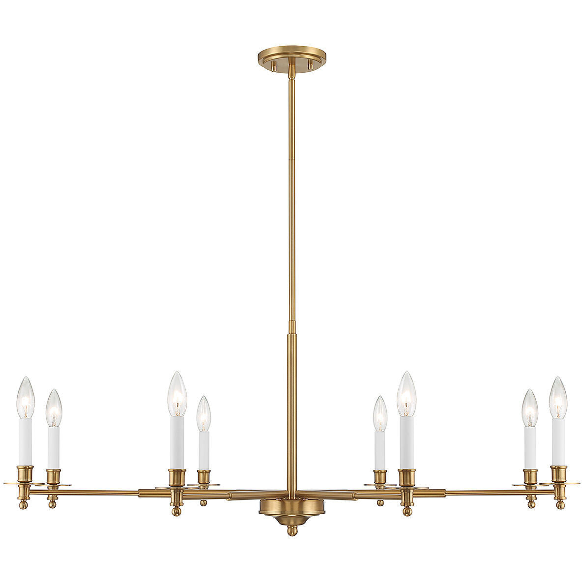 Savoy House Jasmine 8-Light Chandelier in Warm Brass 1-4412-8-322