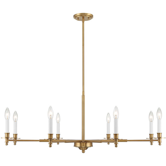 Savoy House Jasmine 8-Light Chandelier in Warm Brass 1-4412-8-322