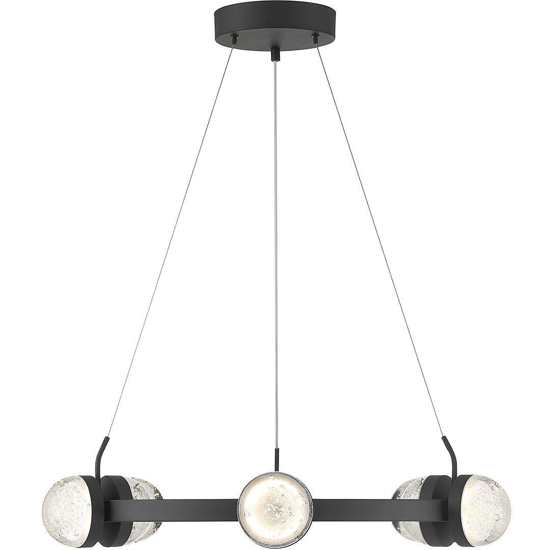 Savoy House Biscayne 12-Light LED Chandelier in Matte Black 1-4486-12-89