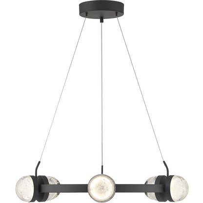 Savoy House Biscayne 12-Light LED Chandelier in Matte Black 1-4486-12-89