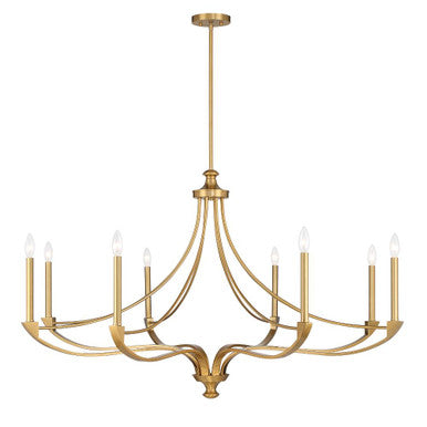 Savoy House Preserve 8-Light Chandelier in Warm Brass 1-6415-8-322