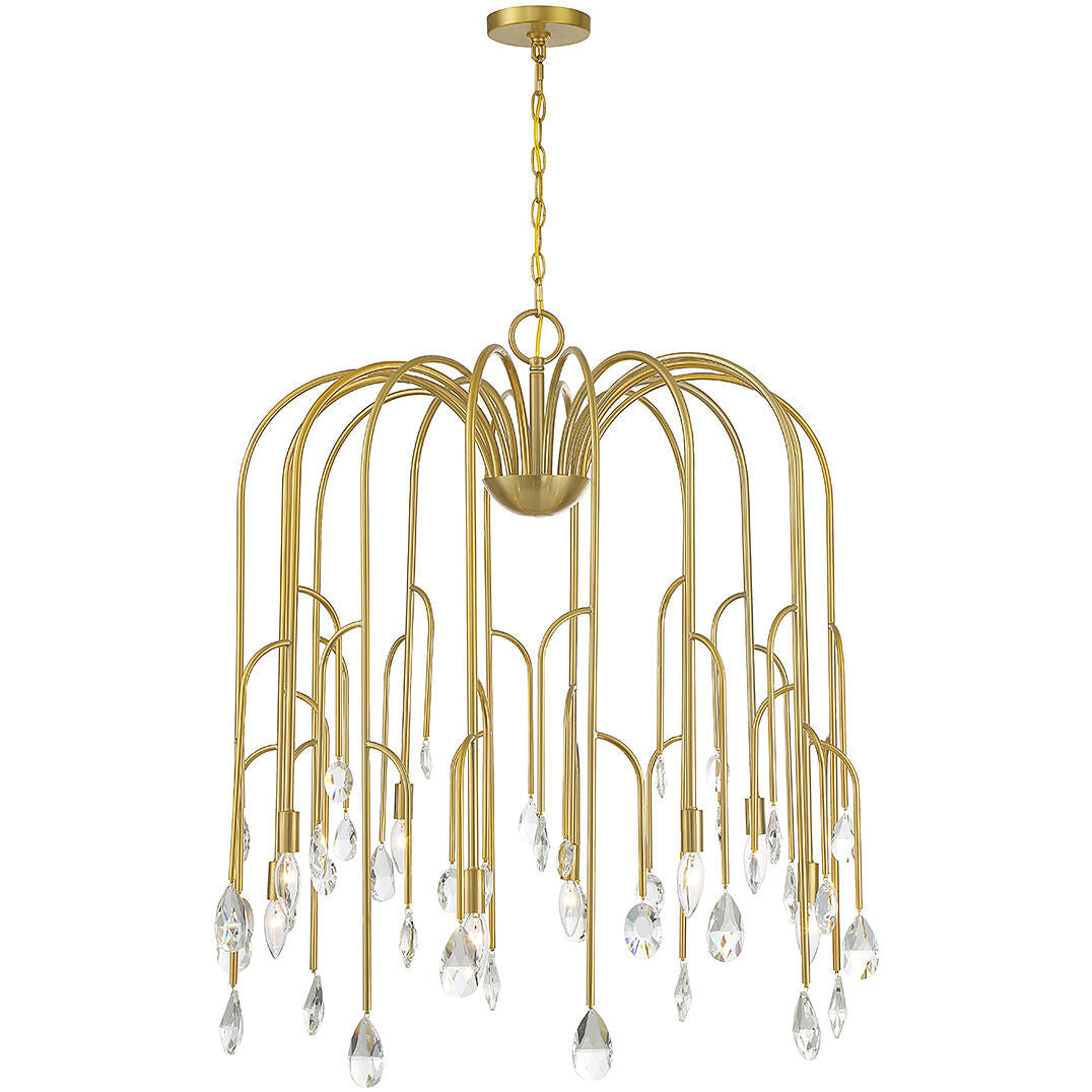 Savoy House Anholt 8-Light Chandelier in Noble Brass 1-6688-8-127