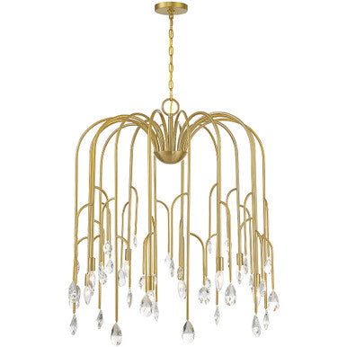 Savoy House Anholt 8-Light Chandelier in Noble Brass 1-6688-8-127