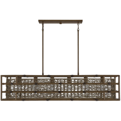 Savoy House Treviso 6-Light Linear Chandelier in Grapevine 1-7913-6-184