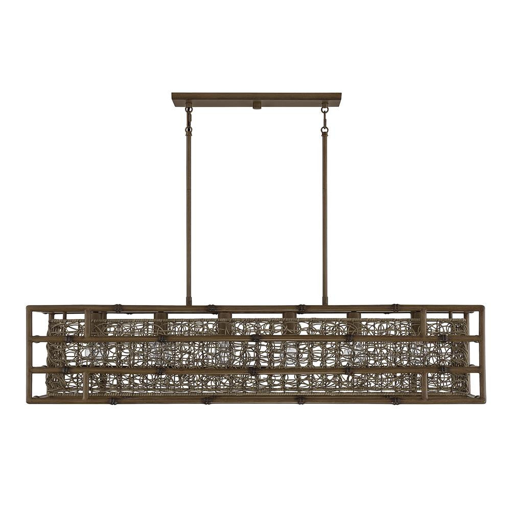 Savoy House Treviso 6-Light Linear Chandelier in Grapevine 1-7913-6-184