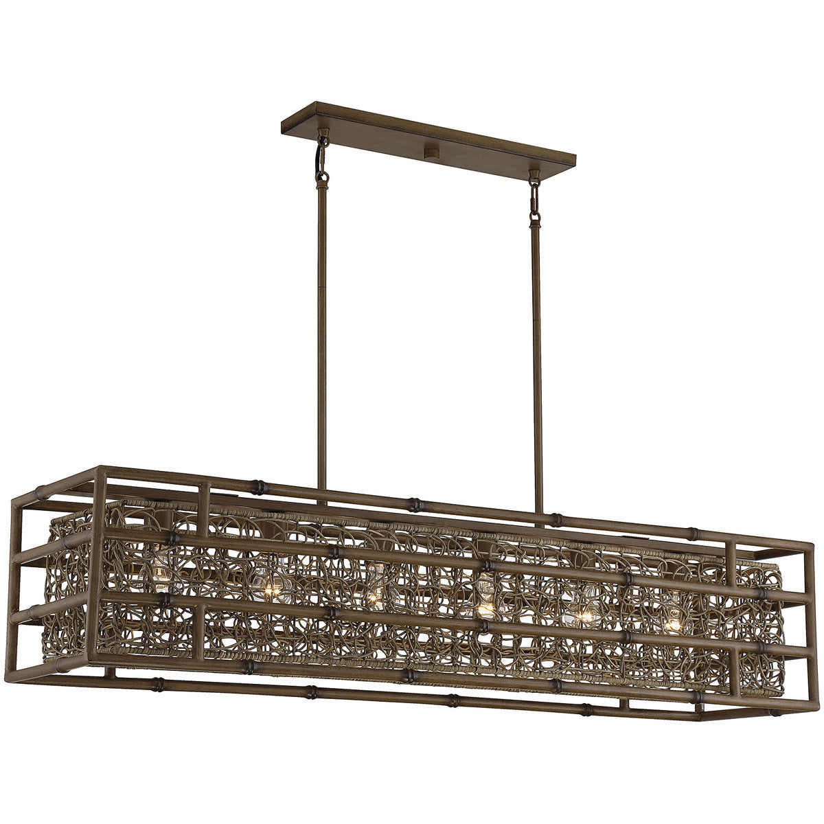 Savoy House Treviso 6-Light Linear Chandelier in Grapevine 1-7913-6-184