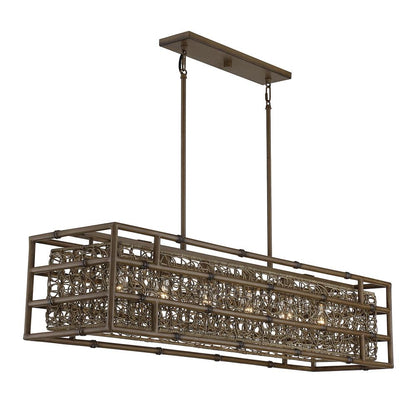 Savoy House Treviso 6-Light Linear Chandelier in Grapevine 1-7913-6-184