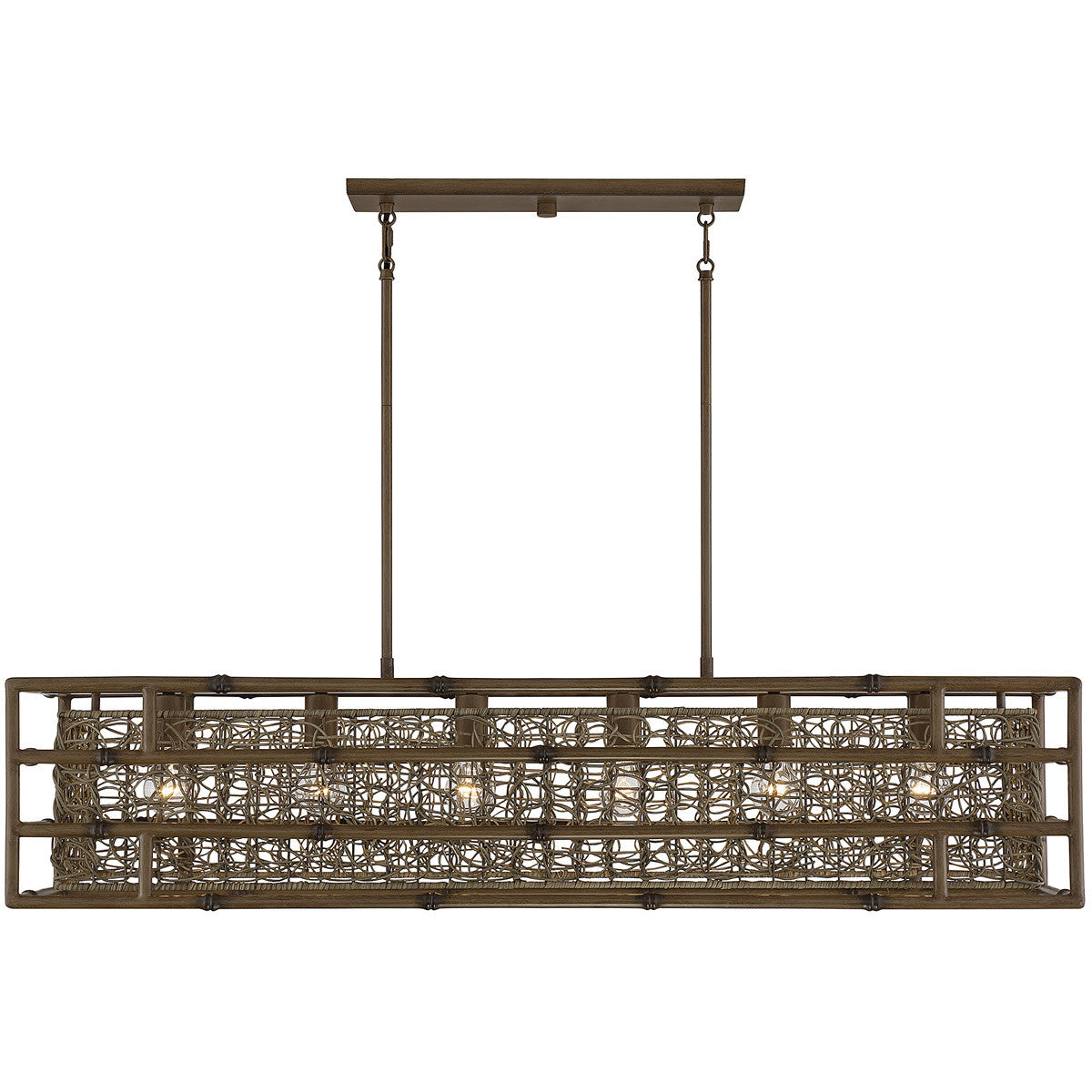 Savoy House Treviso 6 Light  Grapevine  Linear Chandelier in  Grapevine  1-7913-6-184