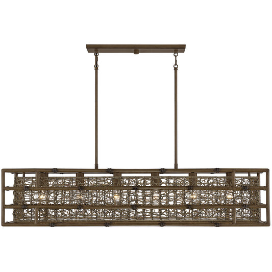 Savoy House Treviso 6 Light  Grapevine  Linear Chandelier in  Grapevine  1-7913-6-184