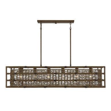 Savoy House Treviso 6-Light Linear Chandelier in Grapevine 1-7913-6-184