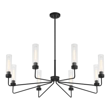 Savoy House Baker 8-Light Chandelier in Matte Black 1-8860-8-89