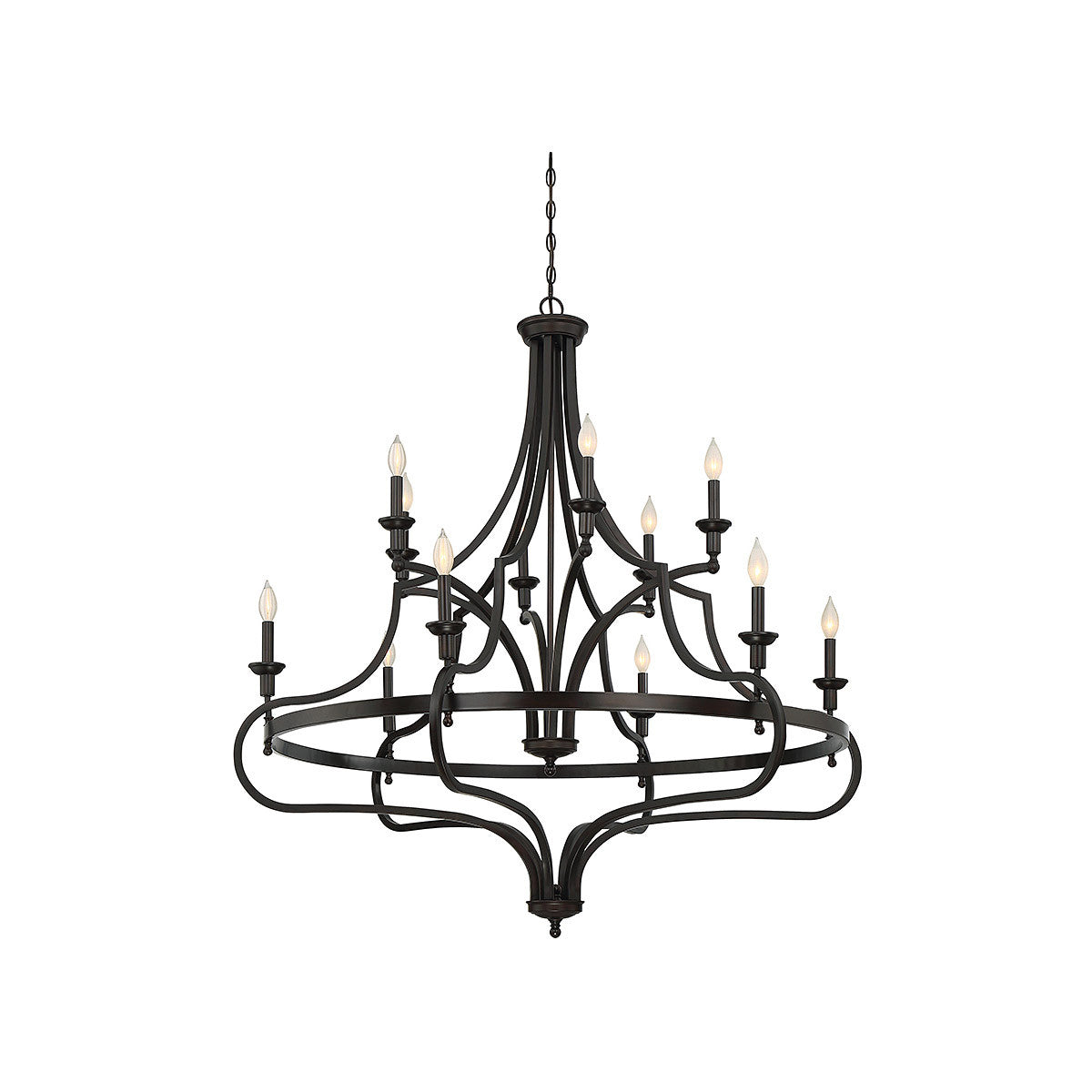 Savoy House Shields 12-Light Chandelier in English Bronze 1-9084-12-13