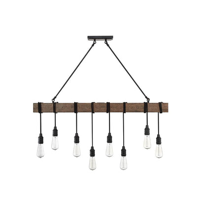 Savoy House Burgess 8-Light Linear Chandelier in Durango 1-990-8-41