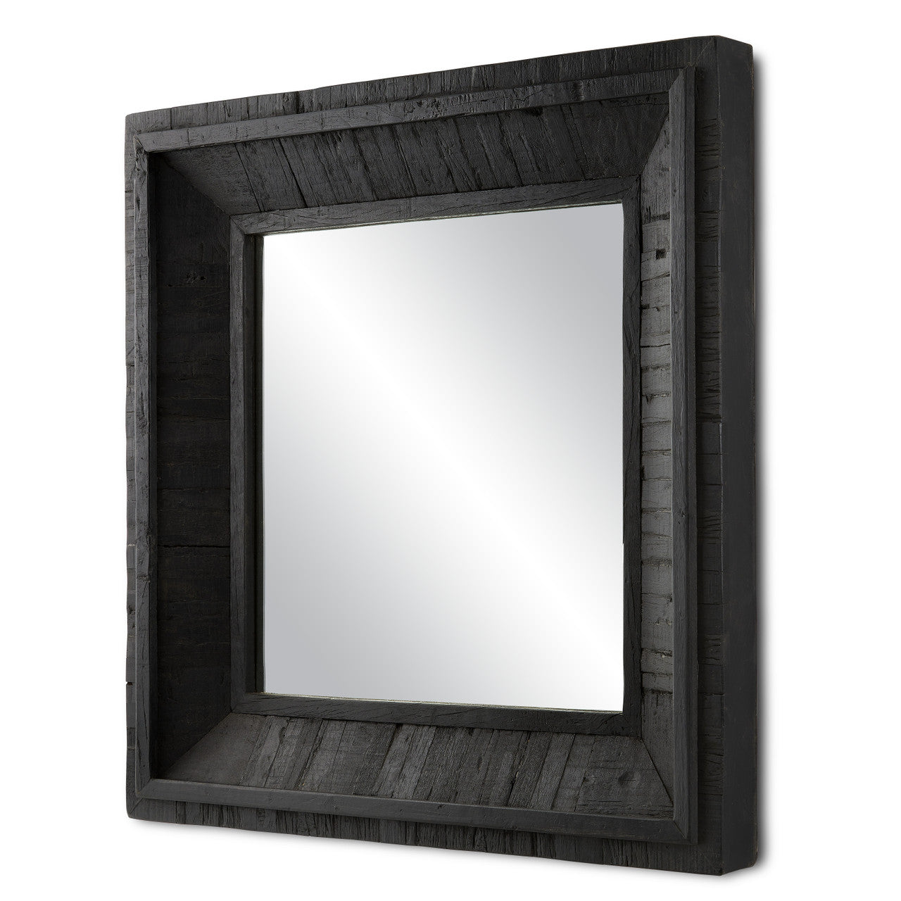 Currey & Co. Kanor Black Square Mirror 1000-0117