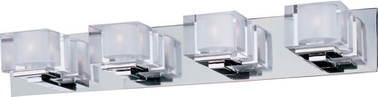 Maxim Cubic 4-Light Bath Vanity in Polished Chrome 10004CLPC