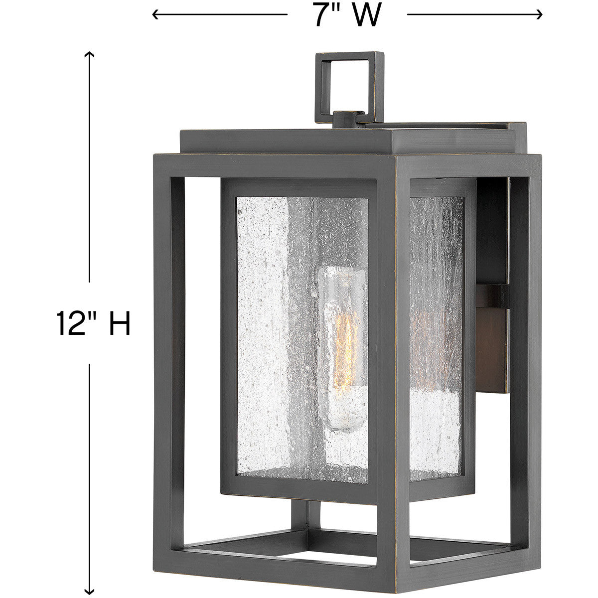 Hinkley Lighting Republic Small Wall Mount Lantern Oil Rubbed Bronze 1000OZ