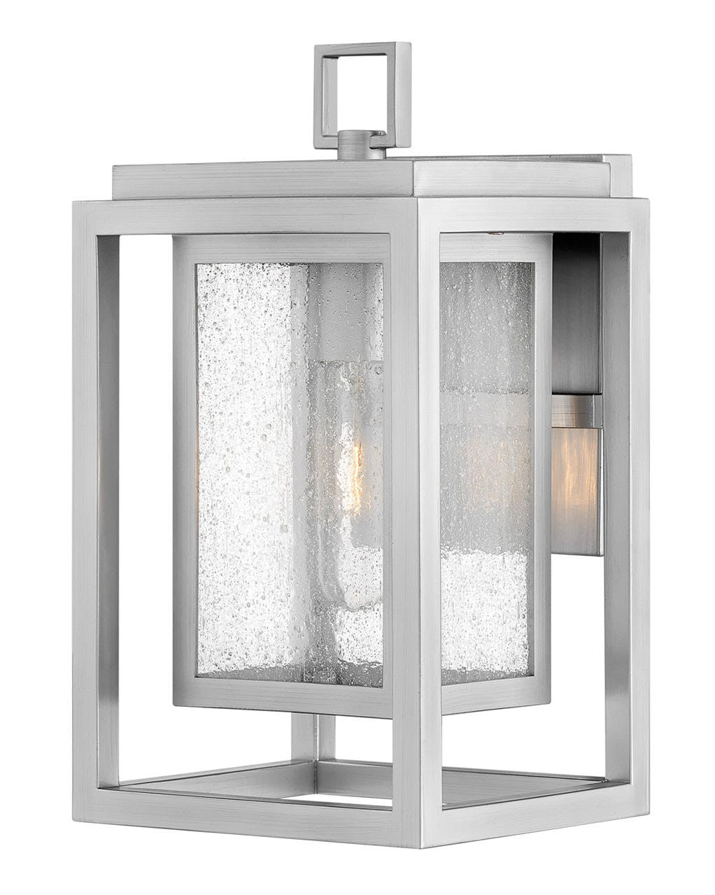 Hinkley Lighting Republic Small Wall Mount Lantern Satin Nickel 1000SI