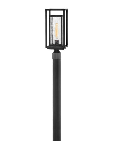 Hinkley Lighting Republic Medium Post Top or Pier Mount Lantern Black 1001BK