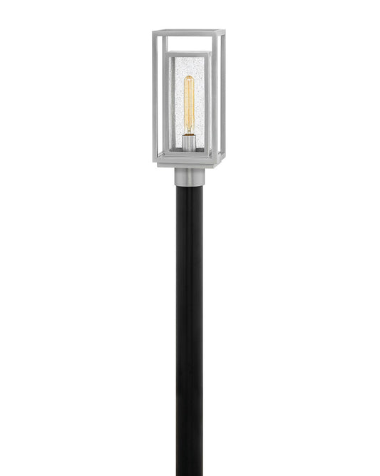 Hinkley Lighting Republic Medium Post Top or Pier Mount Lantern Satin Nickel LED Bulb(s) Included 1001SI-LL