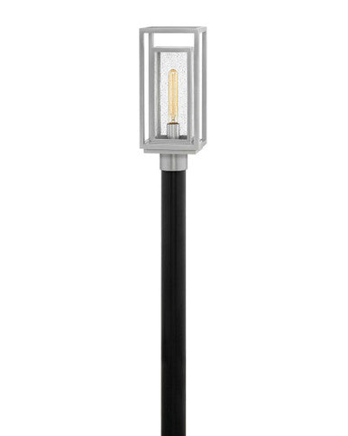 Hinkley Lighting Republic Medium Post Top or Pier Mount Lantern Satin Nickel LED Bulb(s) Included 1001SI-LL