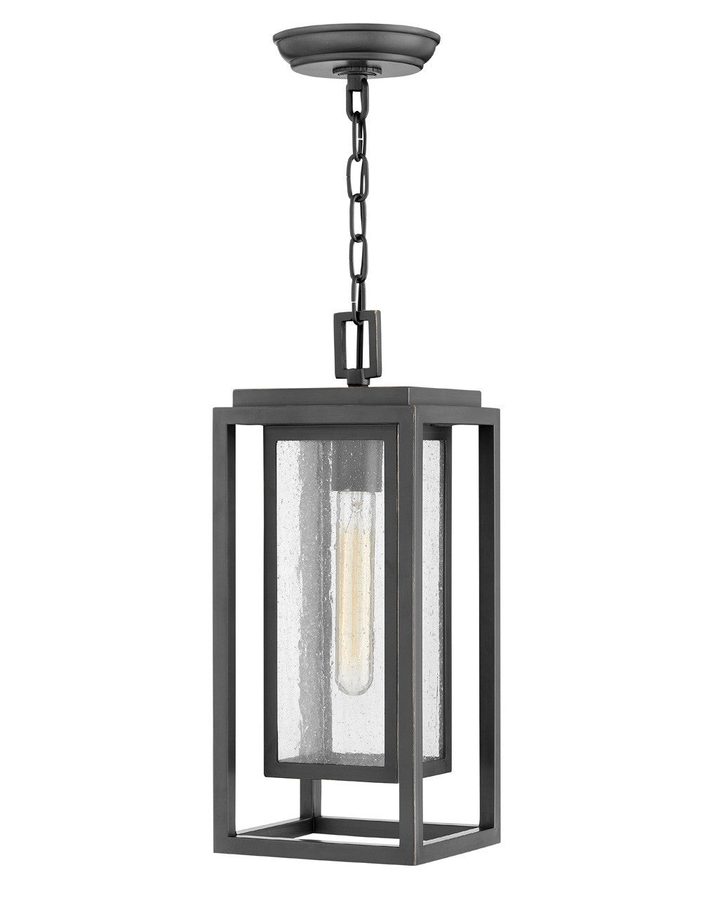 Hinkley Lighting Republic Medium Hanging Lantern Oil Rubbed Bronze LED Bulb(s) Included 1002OZ-LL