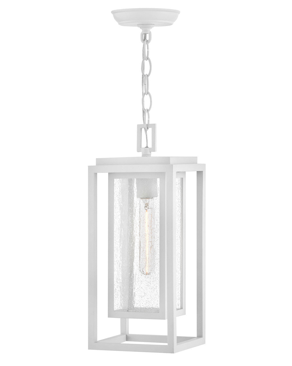 Hinkley Lighting Republic Medium Hanging Lantern Textured White 1002TW