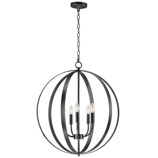 Maxim Provident 5-Light Chandelier in Black 10032BK