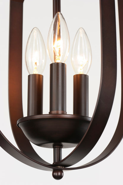 Maxim Provident 3-Light Chandelier in Oil Rubbed Bronze 10033OI